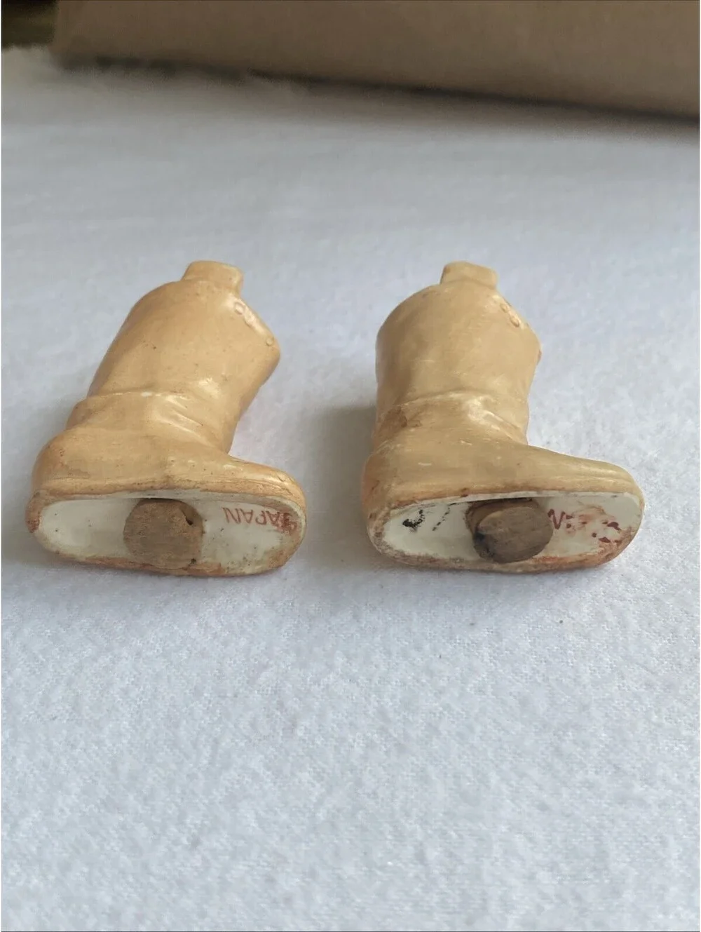 Vintage Ceramic Go Go Boots Or Cowboy Boot Salt and Pepper Shakers Made in Japan